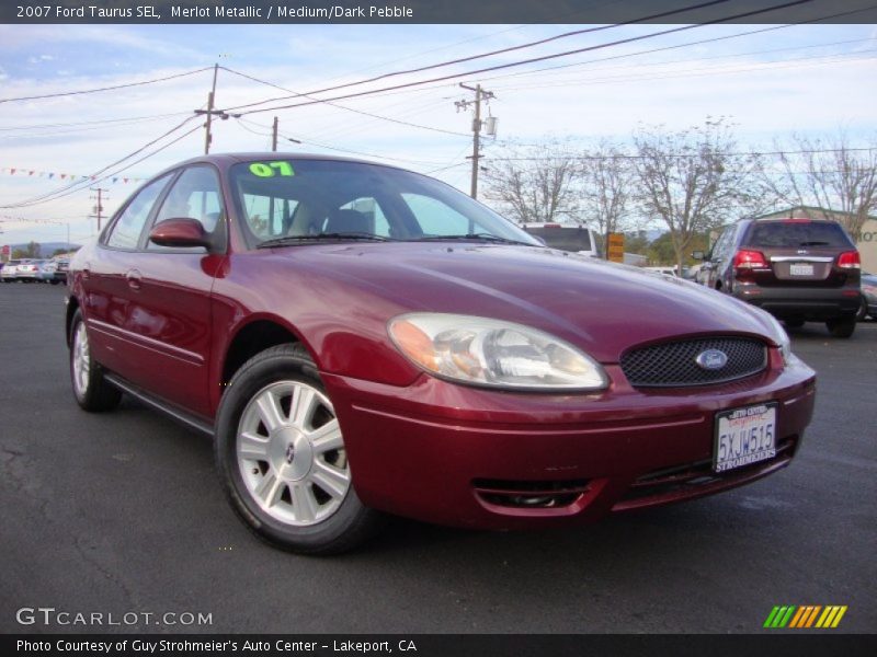 Merlot Metallic / Medium/Dark Pebble 2007 Ford Taurus SEL