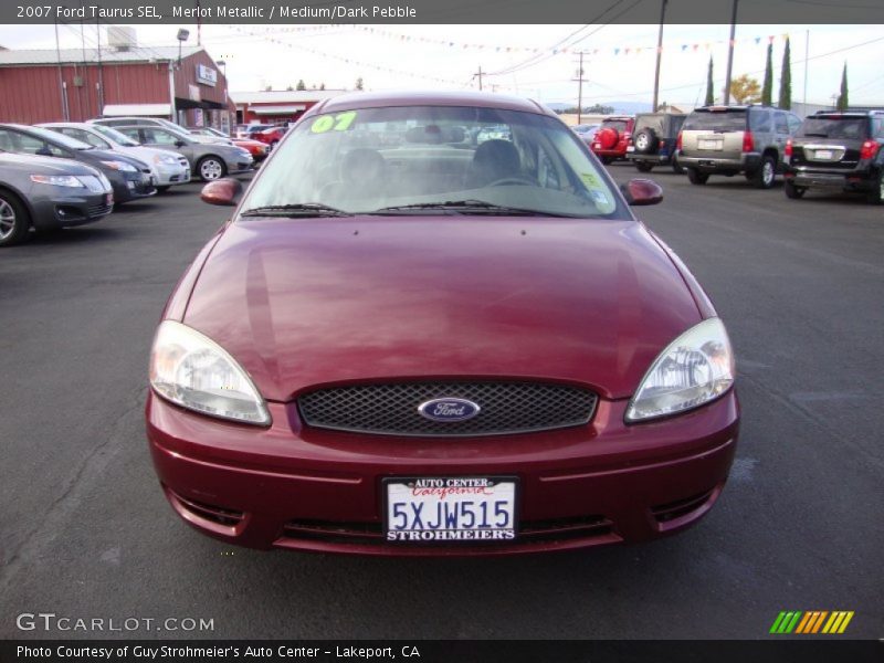Merlot Metallic / Medium/Dark Pebble 2007 Ford Taurus SEL