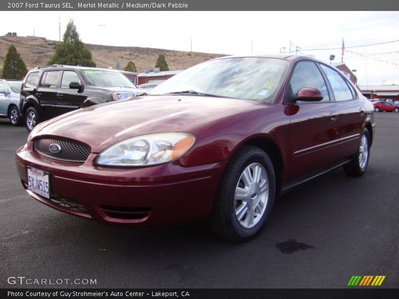 Merlot Metallic / Medium/Dark Pebble 2007 Ford Taurus SEL