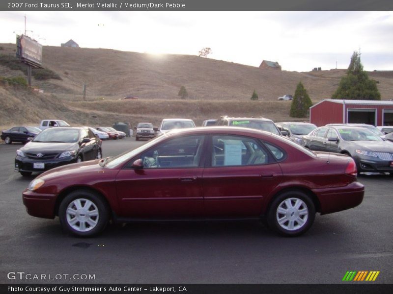 Merlot Metallic / Medium/Dark Pebble 2007 Ford Taurus SEL