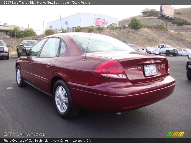 Merlot Metallic / Medium/Dark Pebble 2007 Ford Taurus SEL