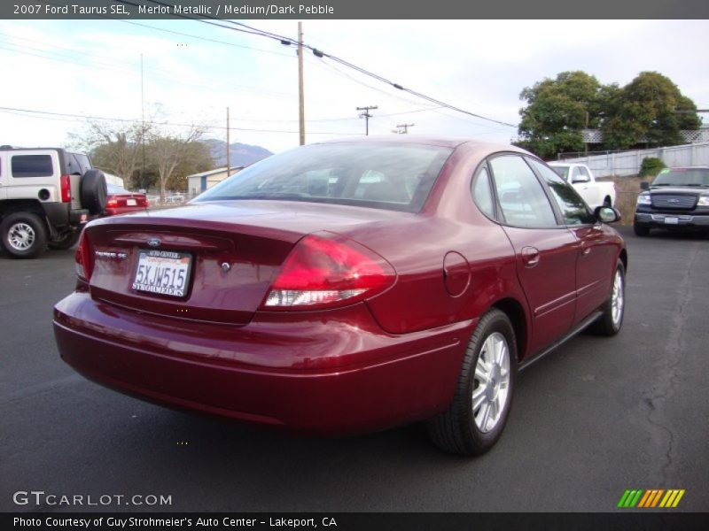 Merlot Metallic / Medium/Dark Pebble 2007 Ford Taurus SEL