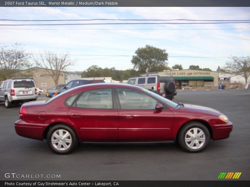 Merlot Metallic / Medium/Dark Pebble 2007 Ford Taurus SEL