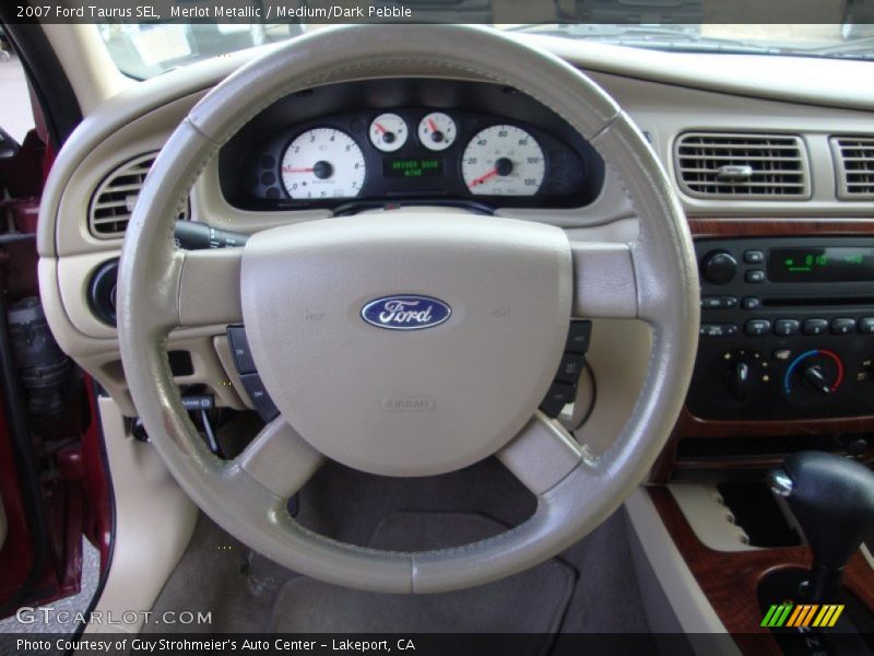 Merlot Metallic / Medium/Dark Pebble 2007 Ford Taurus SEL