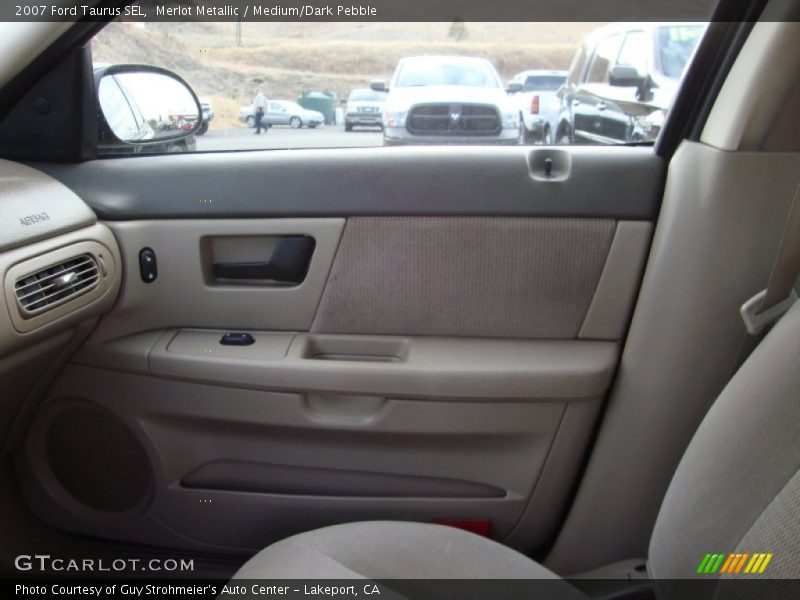 Merlot Metallic / Medium/Dark Pebble 2007 Ford Taurus SEL