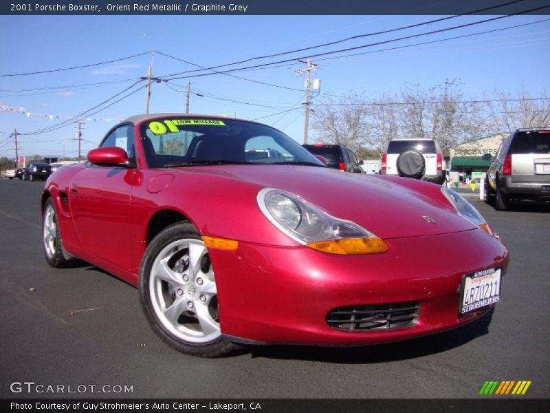 Orient Red Metallic / Graphite Grey 2001 Porsche Boxster