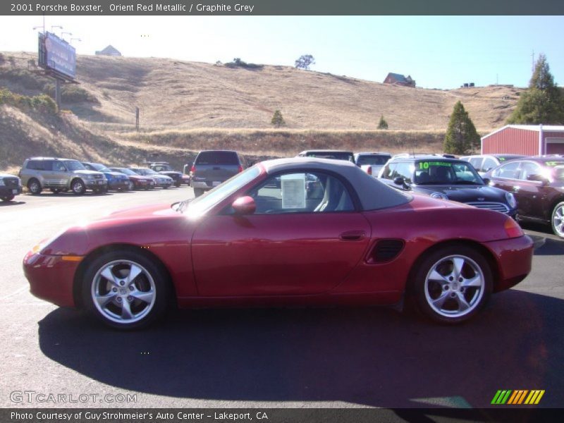 Orient Red Metallic / Graphite Grey 2001 Porsche Boxster