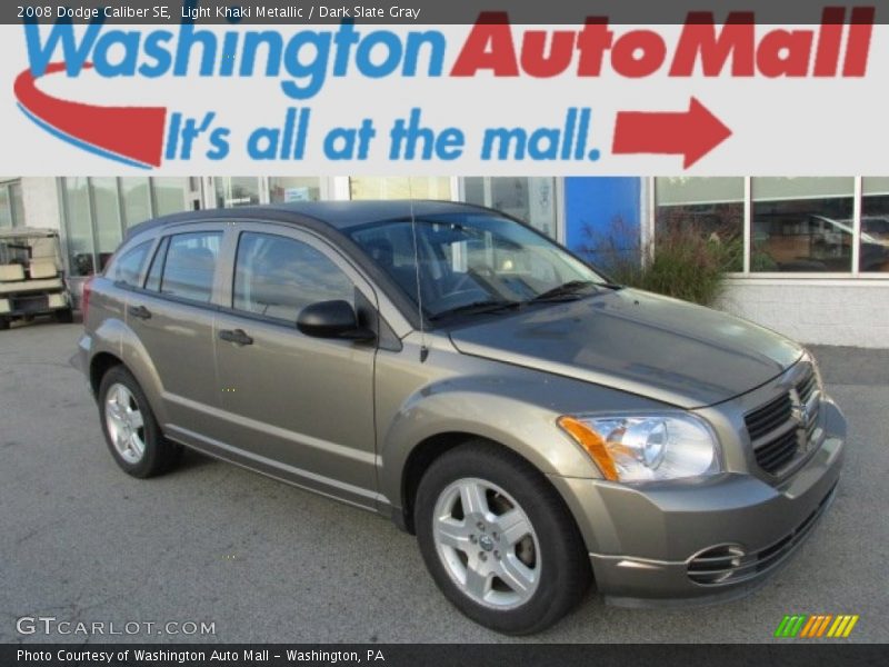 Light Khaki Metallic / Dark Slate Gray 2008 Dodge Caliber SE