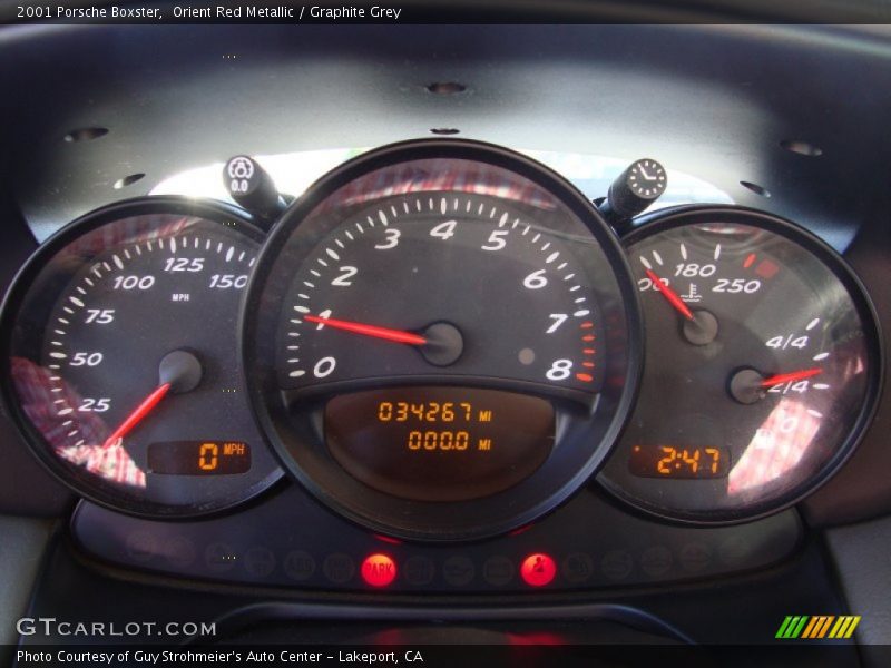 Orient Red Metallic / Graphite Grey 2001 Porsche Boxster
