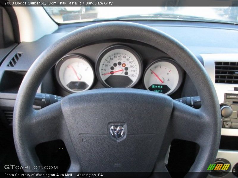 Light Khaki Metallic / Dark Slate Gray 2008 Dodge Caliber SE