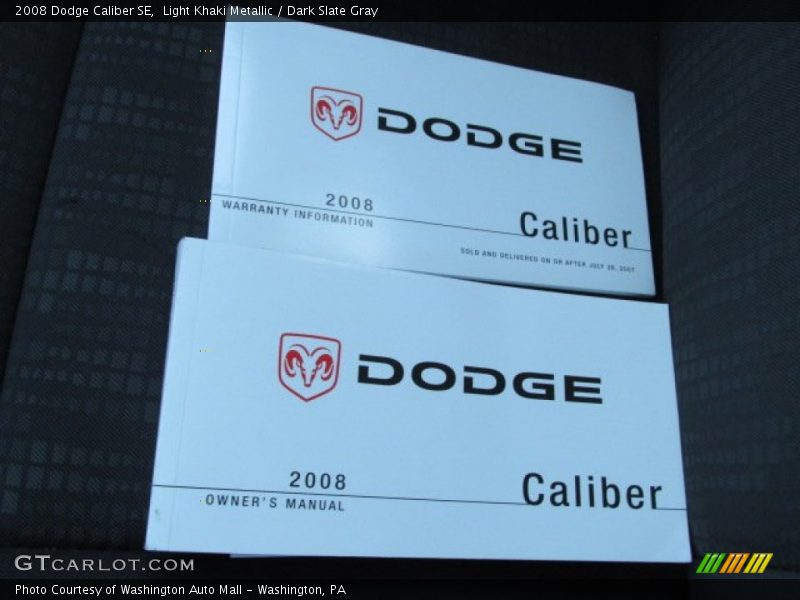 Light Khaki Metallic / Dark Slate Gray 2008 Dodge Caliber SE