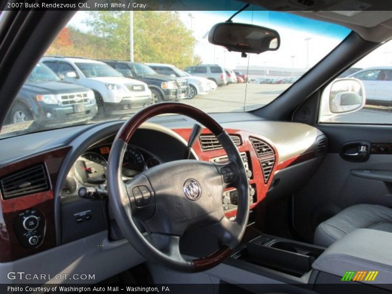 Frost White / Gray 2007 Buick Rendezvous CXL