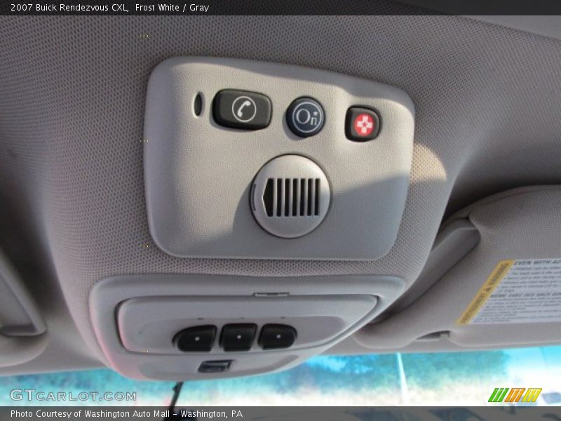 Frost White / Gray 2007 Buick Rendezvous CXL