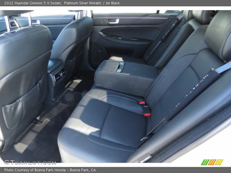 Platinum Silver Metallic / Jet Black 2012 Hyundai Genesis 5.0 Sedan