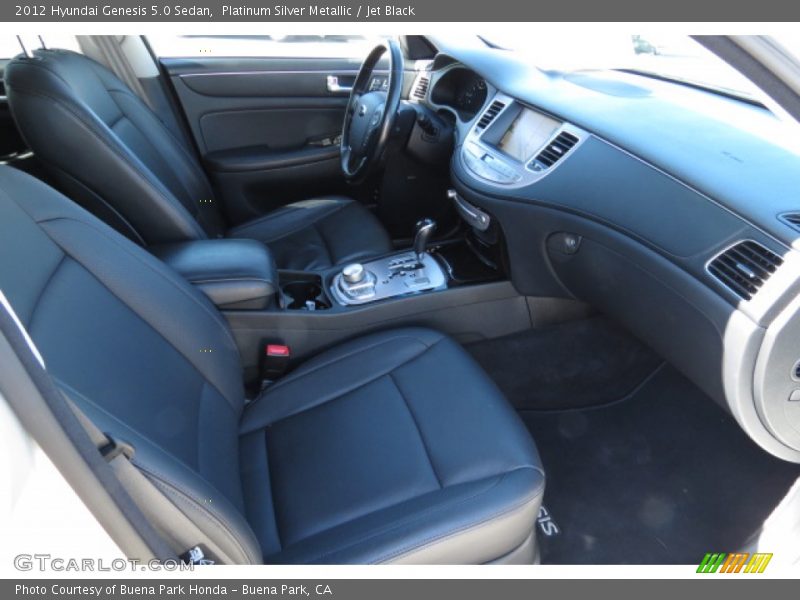 Platinum Silver Metallic / Jet Black 2012 Hyundai Genesis 5.0 Sedan