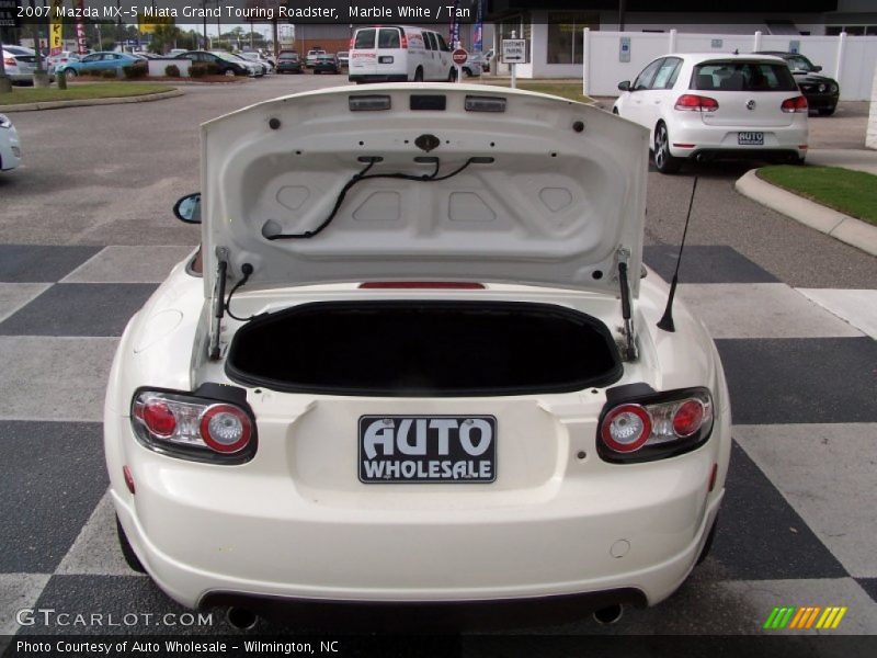 Marble White / Tan 2007 Mazda MX-5 Miata Grand Touring Roadster