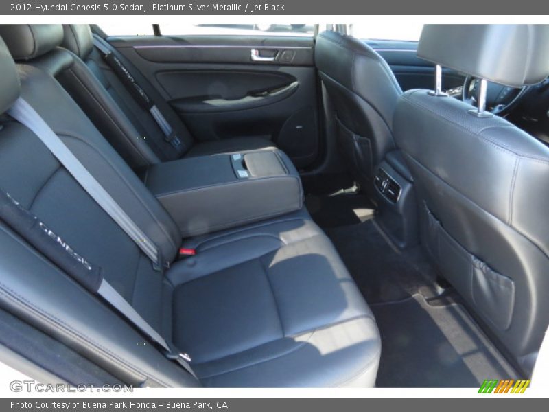 Platinum Silver Metallic / Jet Black 2012 Hyundai Genesis 5.0 Sedan