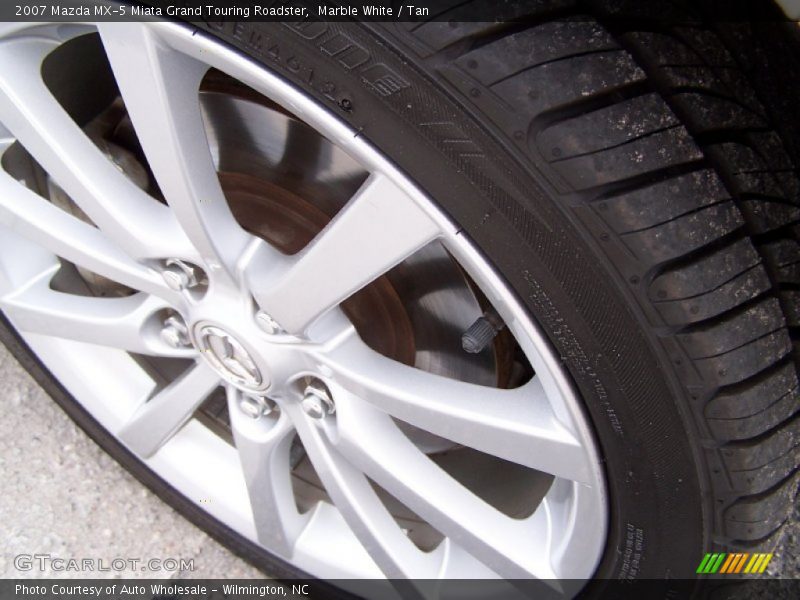 Marble White / Tan 2007 Mazda MX-5 Miata Grand Touring Roadster