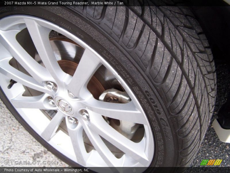 Marble White / Tan 2007 Mazda MX-5 Miata Grand Touring Roadster