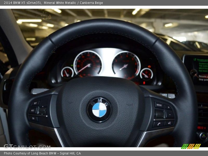 Mineral White Metallic / Canberra Beige 2014 BMW X5 sDrive35i