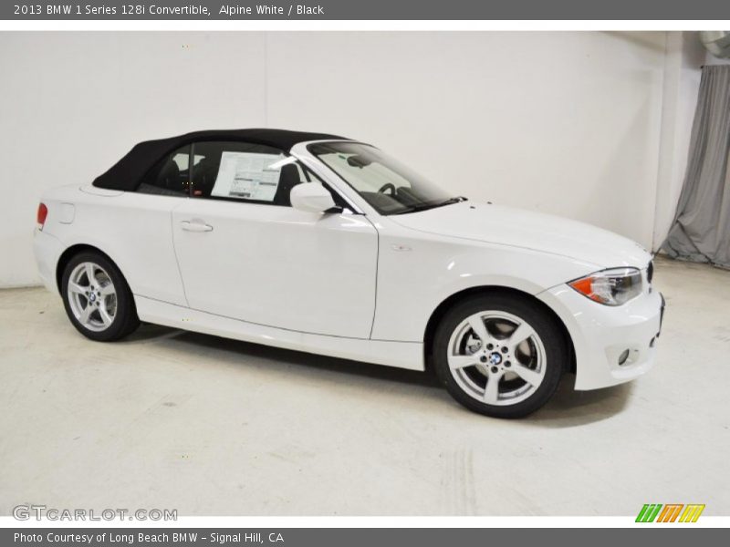 Alpine White / Black 2013 BMW 1 Series 128i Convertible