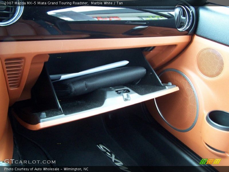 Marble White / Tan 2007 Mazda MX-5 Miata Grand Touring Roadster