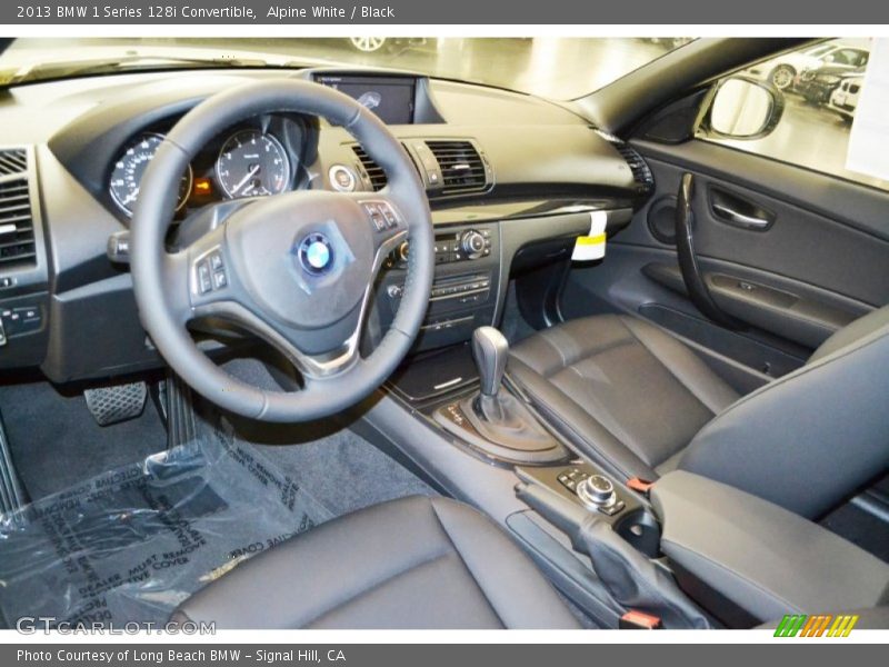 Alpine White / Black 2013 BMW 1 Series 128i Convertible
