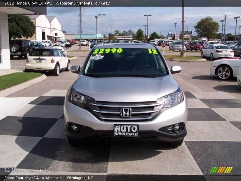 Alabaster Silver Metallic / Gray 2012 Honda CR-V EX 4WD