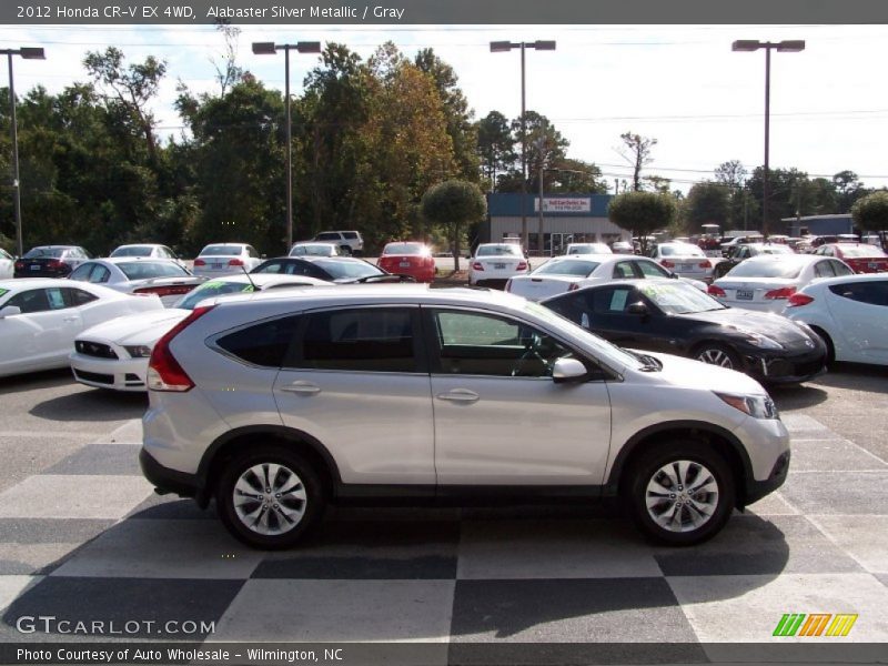 Alabaster Silver Metallic / Gray 2012 Honda CR-V EX 4WD