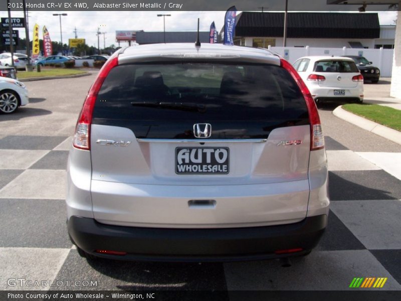 Alabaster Silver Metallic / Gray 2012 Honda CR-V EX 4WD