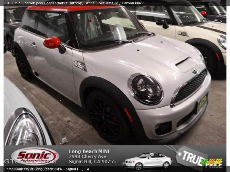 White Silver Metallic / Carbon Black 2013 Mini Cooper John Cooper Works Hardtop