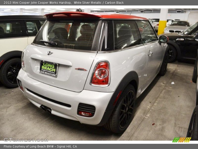 White Silver Metallic / Carbon Black 2013 Mini Cooper John Cooper Works Hardtop