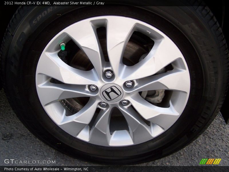 Alabaster Silver Metallic / Gray 2012 Honda CR-V EX 4WD