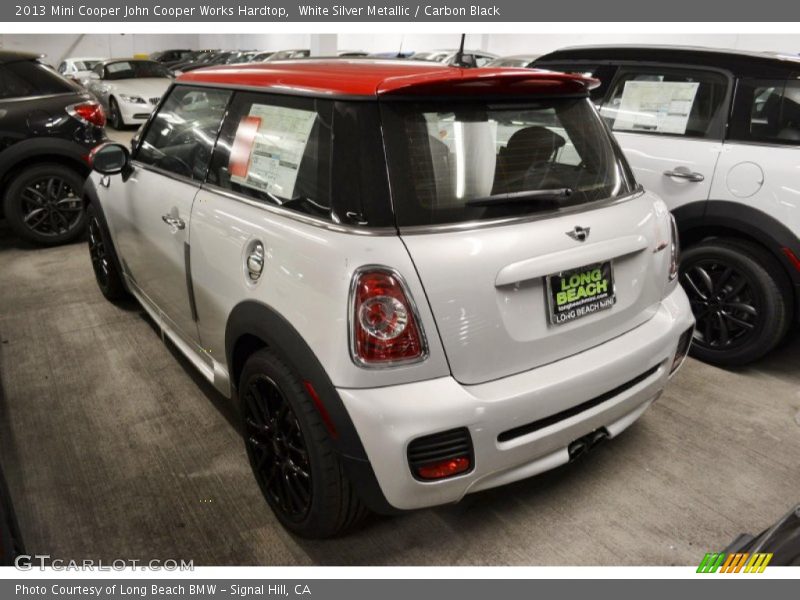 White Silver Metallic / Carbon Black 2013 Mini Cooper John Cooper Works Hardtop