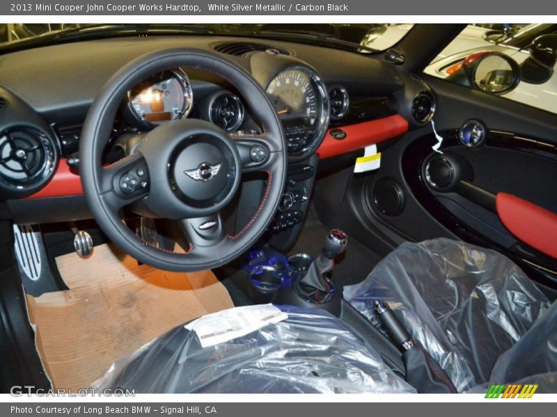 White Silver Metallic / Carbon Black 2013 Mini Cooper John Cooper Works Hardtop