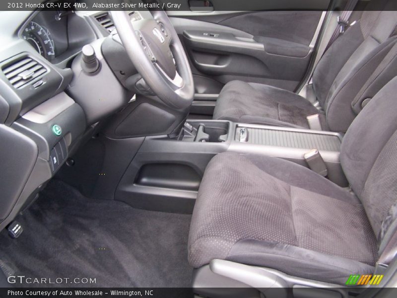 Alabaster Silver Metallic / Gray 2012 Honda CR-V EX 4WD