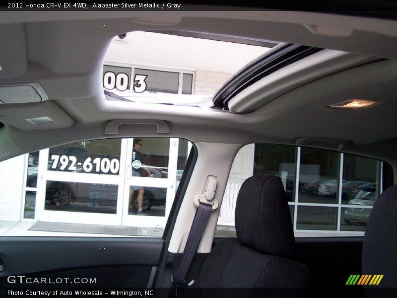 Alabaster Silver Metallic / Gray 2012 Honda CR-V EX 4WD