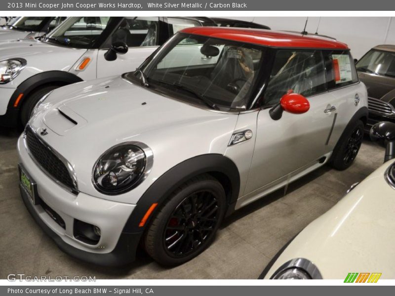 White Silver Metallic / Carbon Black 2013 Mini Cooper John Cooper Works Hardtop