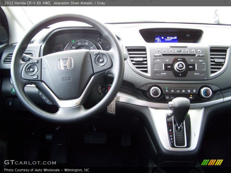 Alabaster Silver Metallic / Gray 2012 Honda CR-V EX 4WD
