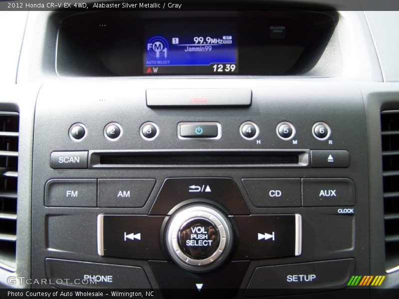 Alabaster Silver Metallic / Gray 2012 Honda CR-V EX 4WD