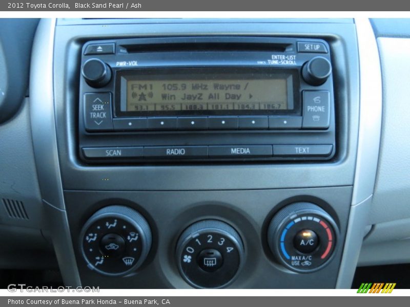 Black Sand Pearl / Ash 2012 Toyota Corolla