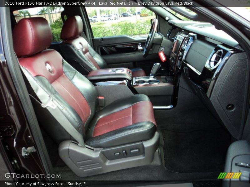 Front Seat of 2010 F150 Harley-Davidson SuperCrew 4x4