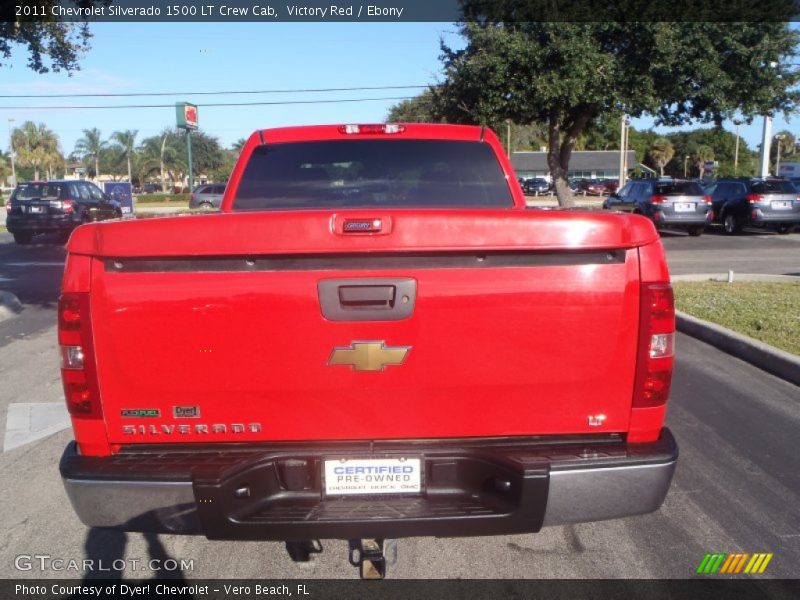 Victory Red / Ebony 2011 Chevrolet Silverado 1500 LT Crew Cab