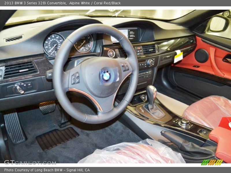 Alpine White / Coral Red/Black 2013 BMW 3 Series 328i Convertible