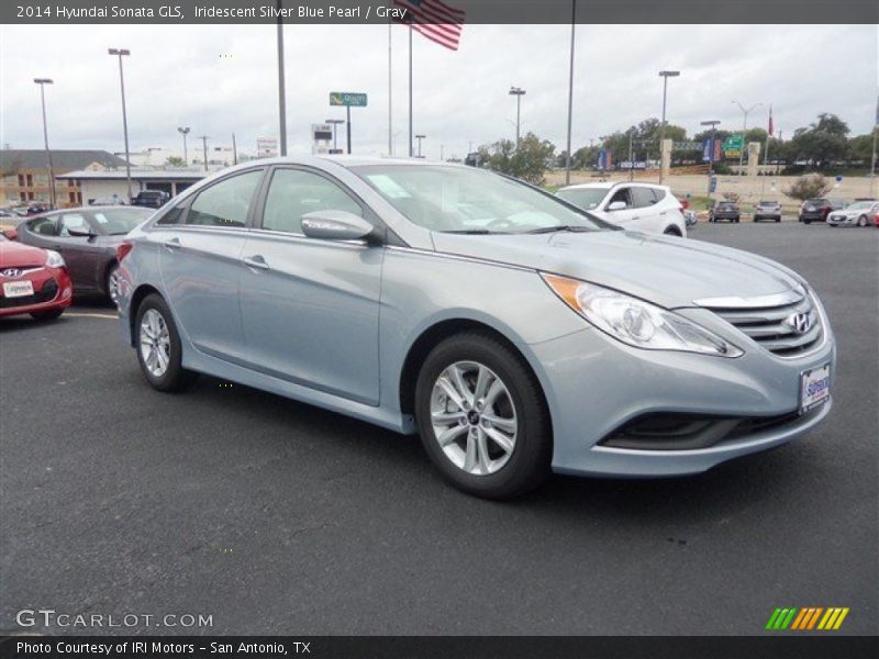 Iridescent Silver Blue Pearl / Gray 2014 Hyundai Sonata GLS