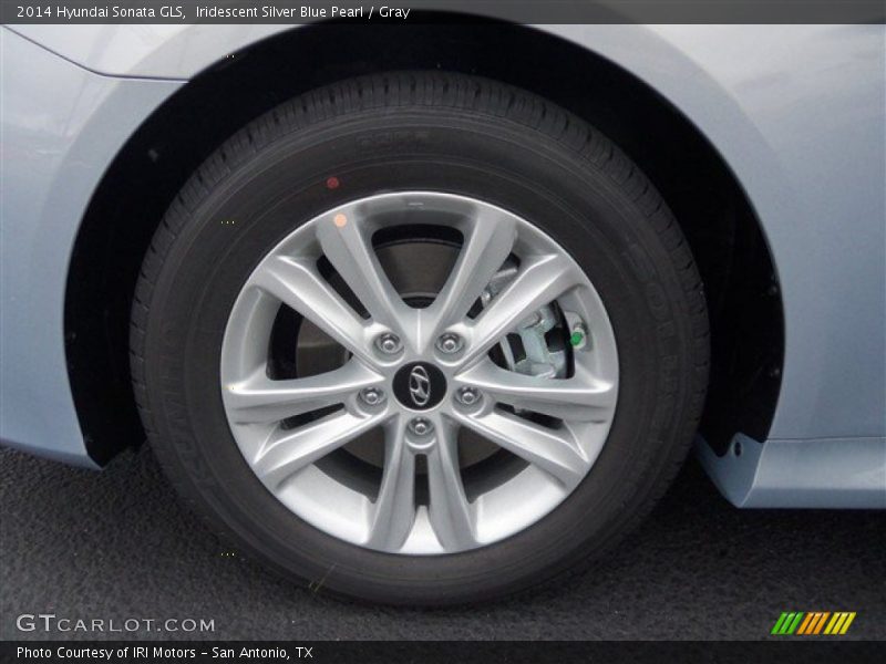 Iridescent Silver Blue Pearl / Gray 2014 Hyundai Sonata GLS