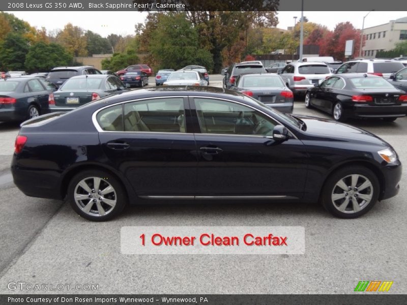 Black Sapphire Pearl / Cashmere 2008 Lexus GS 350 AWD