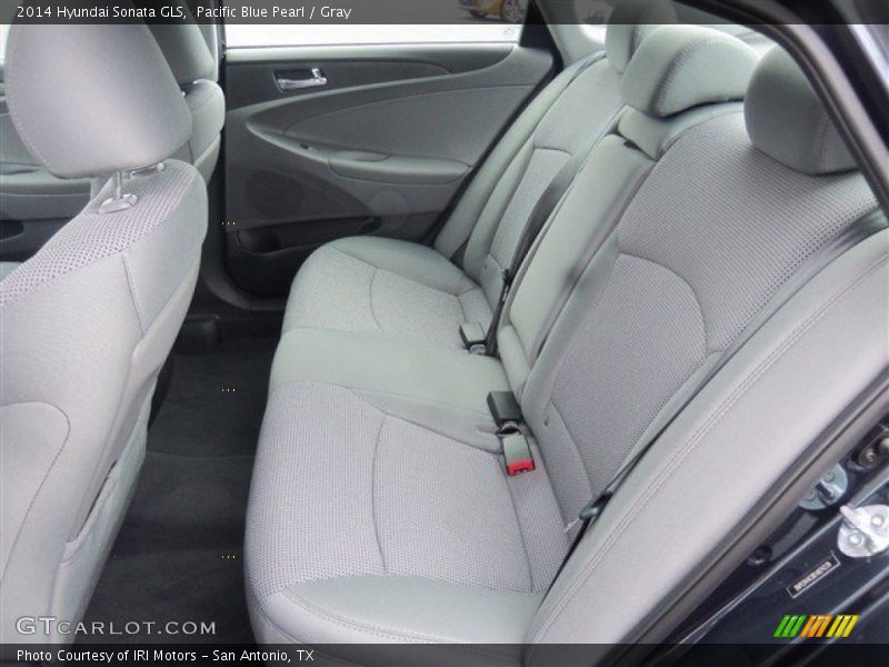 Pacific Blue Pearl / Gray 2014 Hyundai Sonata GLS