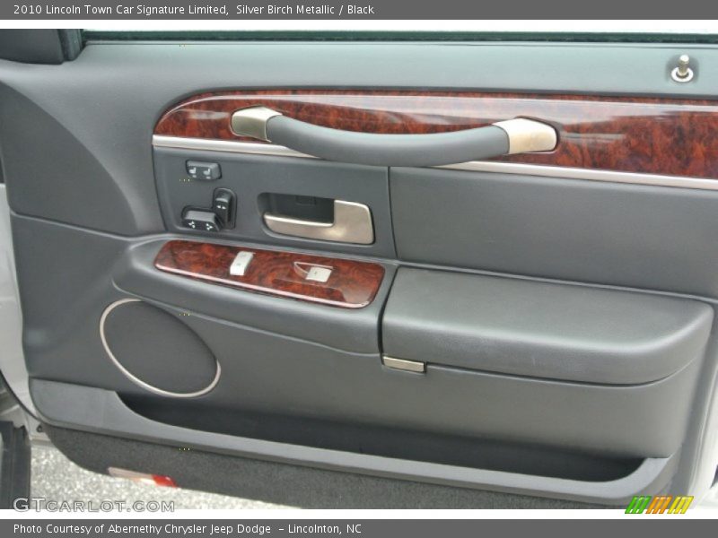 Silver Birch Metallic / Black 2010 Lincoln Town Car Signature Limited