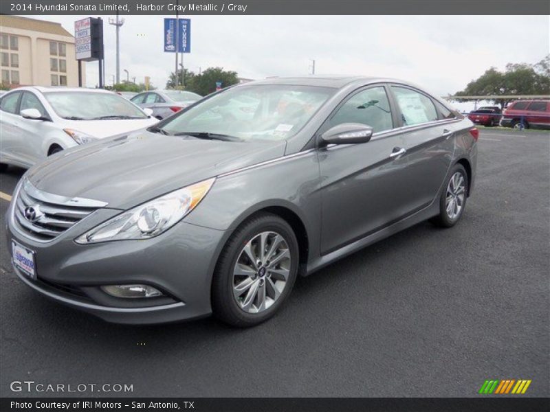 Harbor Gray Metallic / Gray 2014 Hyundai Sonata Limited